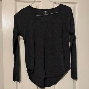 Old Navy Charcoal Long Sleeve Top